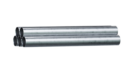 steel metal pipe 3D rendering