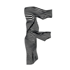 The Zebra Glyphs - Letter F