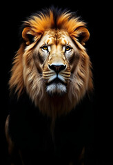 Naklejka premium head of lion