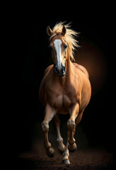 portrait of a black horse