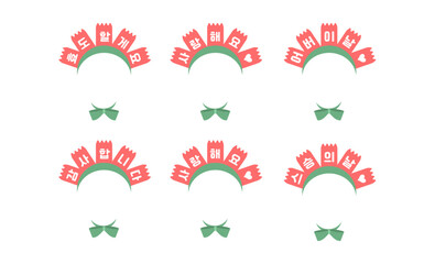 카네이션 얼굴합성 머리띠