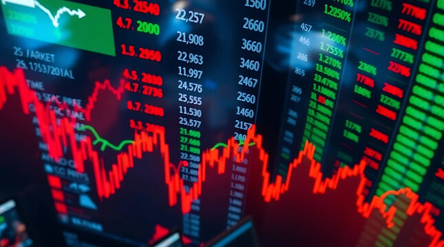 stock market chart - Powered by Adobe