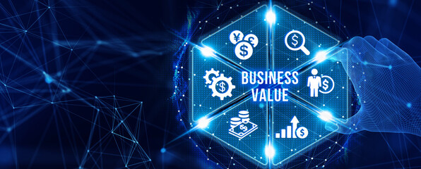 Business growth concept. Business, technology concept. 3d illustration