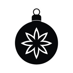 Christmas tree ball vector illustration