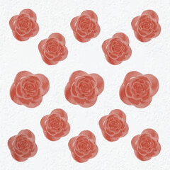 ft Pink Roses Pattern 1