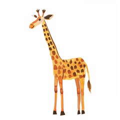 Obraz premium Cute giraffe animal illustration