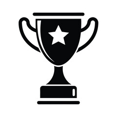 gold trophy cup vector illustration