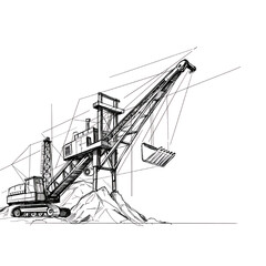 The Power of Industry: Engineering the Future.
The black-and-white line art adds a raw, technical feel, making it a perfect visual for engineering blueprints, technical manuals, and industrial-themed.