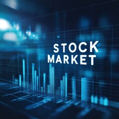 Stock market graph and financial chart with uptrend