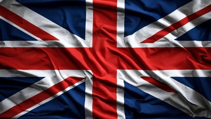 Fototapeta premium Vibrant great britain flag against subtle background