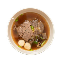 Culinary delight cozy beef noodle soup restaurant food photography