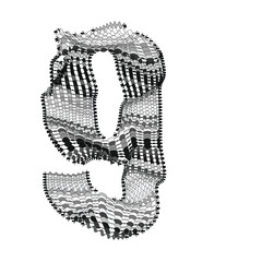 The woven alphabets - Number 9