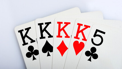 Four of a Kind. Poker combinations - all types of playing card combinations in poker