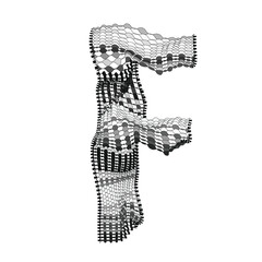 The woven alphabets - Letter F