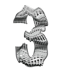 The woven alphabets - Number 3