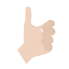 The left hand in a thumbs up vector design symbolizes approval, motivation, and agreement, making it a popular choice for icons, graphics, and branding materials.