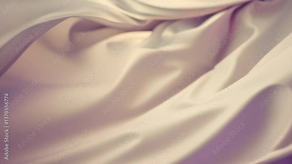Poster a piece of fabric with a purple hue. the fabric is folded and has a smooth texture. the color of the