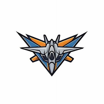 Mascot logo of fighter jett
