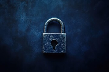 Fototapeta premium Digital padlock for cybersecurity and data protection. AI generated illustration.
