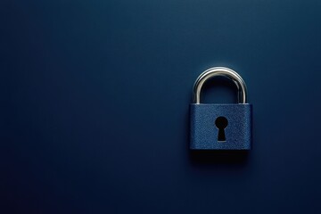 Digital padlock for cybersecurity and data protection. AI generated illustration.