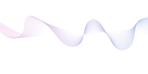 Abstract blue flow blend wave lines and technology background. Background lines wave abstract stripe design. White background, mesh abstract, vector gradient line soft blend.	