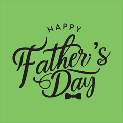 Happy Father's Day Calligraphy Design,Elegant Father's Day Typography Art,Black and White Father's Day Lettering,Handwritten Father's Day Script Design,Classic Father's Day Greeting Vector