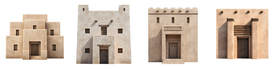 Traditional pueblo-style architecture in the American Southwest