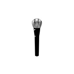 make up brush vector art