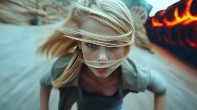 Sometimes in her dreams she was running as fast as she could, from something she feared, but the harder she tried to run, the slower she went.