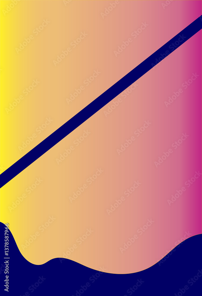 Fototapete futuristic background with color gradient geometric shape for your landing page design, ad, banner, 