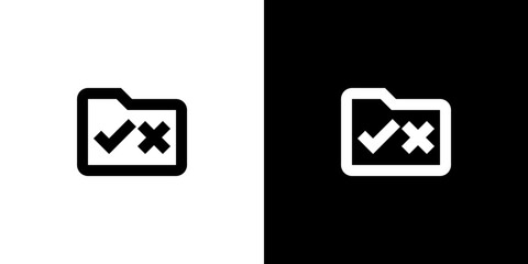 Fototapeta premium Folder Checklist Icon 