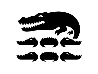 Black the crocodile logo 
