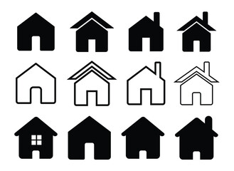 house icons set