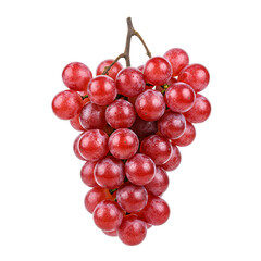 Fototapeta premium red grapes isolated on transparent background 