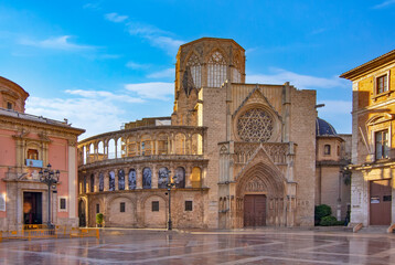 View of Exterior of the Valencia Cathedral, Spain © Vladislav Gajic