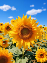 Fototapeta premium Vibrant Summer Backgrounds and Scenic Seasonal Designs