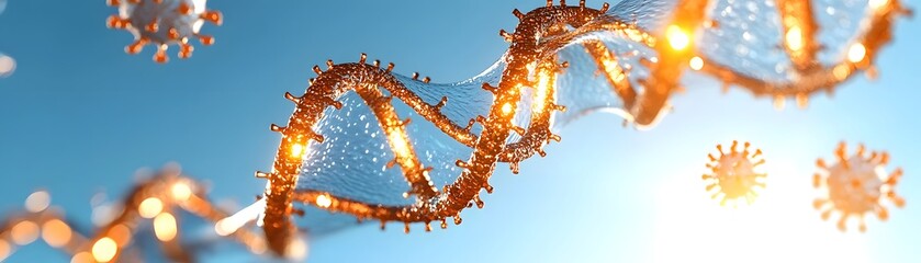 Innovative healthcare technology in a biotech lab for medical research on viruses science environment close-up view