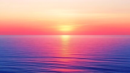 Fototapeta premium Smooth sunset-inspired gradient shifting from warm coral to deep purple on white.