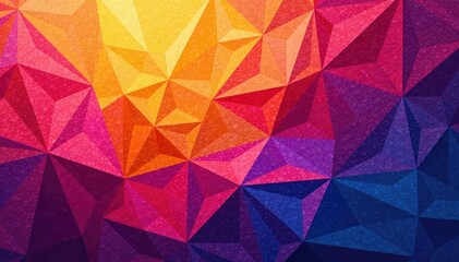 Obraz premium Abstract geometric shapes create a vibrant, textured background , polygons, detail
