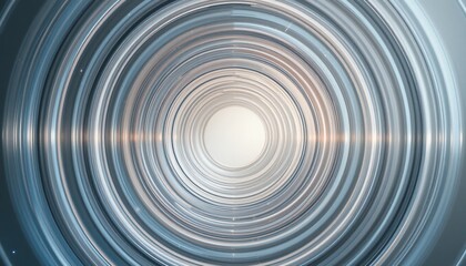 Fototapeta premium Exploring the depths of circular motion abstract digital space motion graphics futuristic environment aerial view concept of infinity