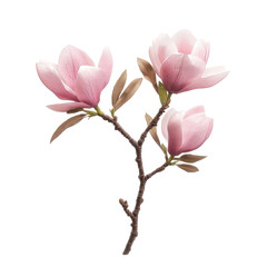 Obraz premium Magnolia isolated on white background