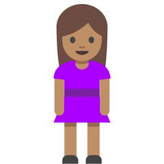 Girl Standing (Medium Skin Tone)
