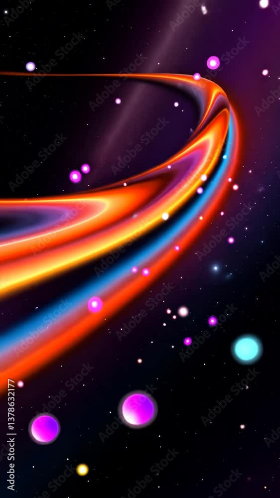 Poster a colorful rainbow is shown in the background of a black and white image. there are also several sma