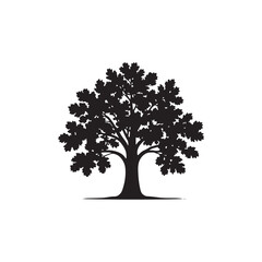 Obraz premium vector tree silhouette