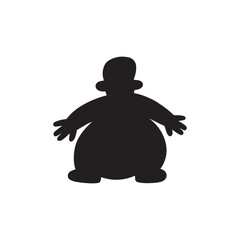 black turtle isolated on white silhouette