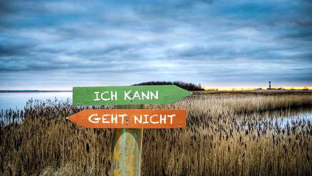 Signposts the direct way to I can versus resignation