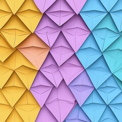 Obraz premium Abstract Pastel Geometric Triangle Pattern Background