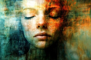 Feeling overwhelmed. Metaphorical chronic fatigue awareness of a loss of pleasure or interest. Dark thoughts. Mental illness. Chronic fatigue - cause of depression: abstract image of well-bein.