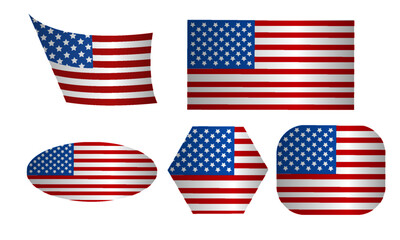 Obraz premium element, us, fourth of july, presidents day, independence day usa, 4thofjuly, independence day, 4th of july, 4th, vector, holiday, united, flag, background, day, america, independence, american, usa, 