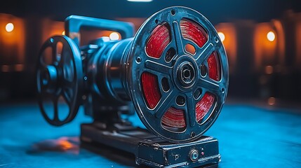 Vintage Film Reel Close Up